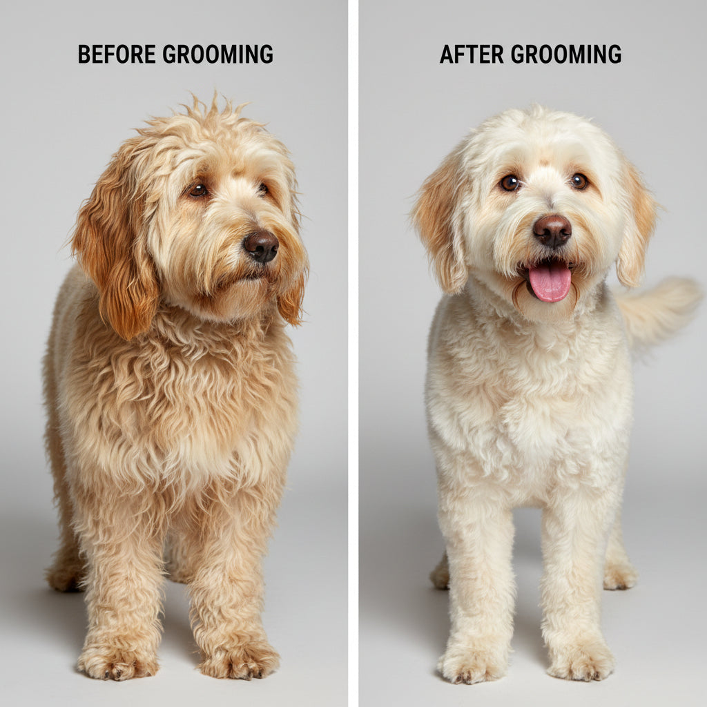 Premium Pet Hair Remover Spray Comb – Dog & Cat Grooming Brush